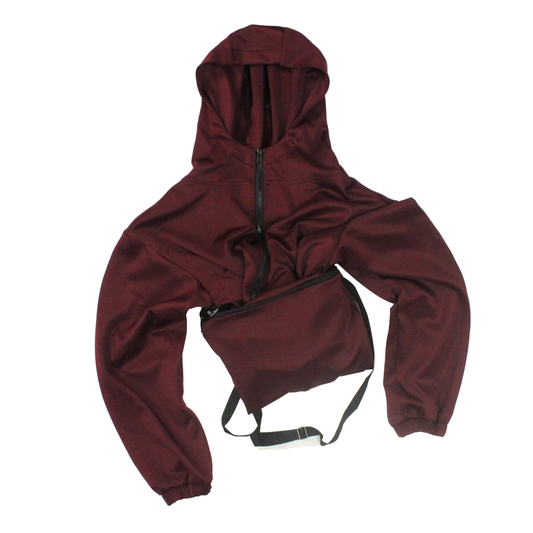 Packable Hoody Jacket with combined self fabric mask