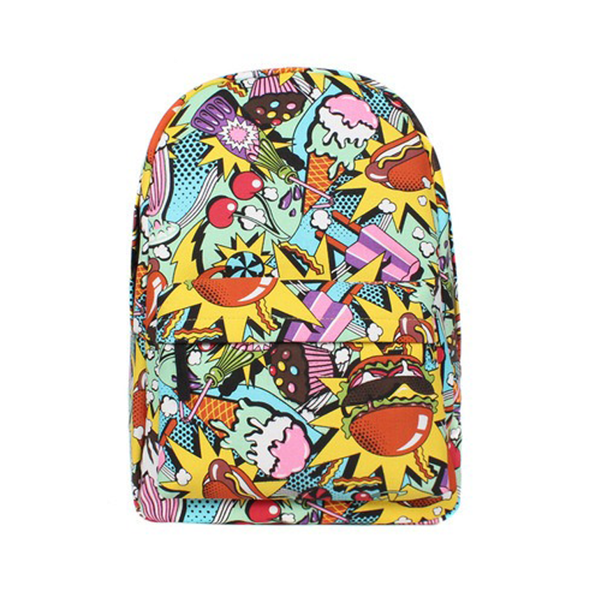 Men and Women Cartoon Backpack Bag HY2