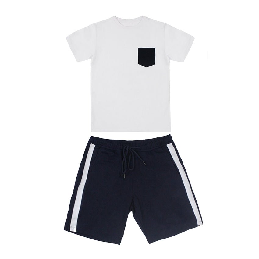 TERNO REG SLIM WITH POCKET TEE WITH SHORTS