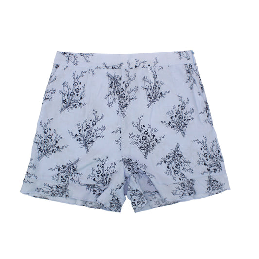 Megan ladies printed shorts ( blue )