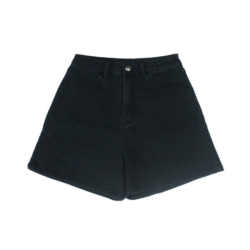 affordable fashion Denim A-line shorts